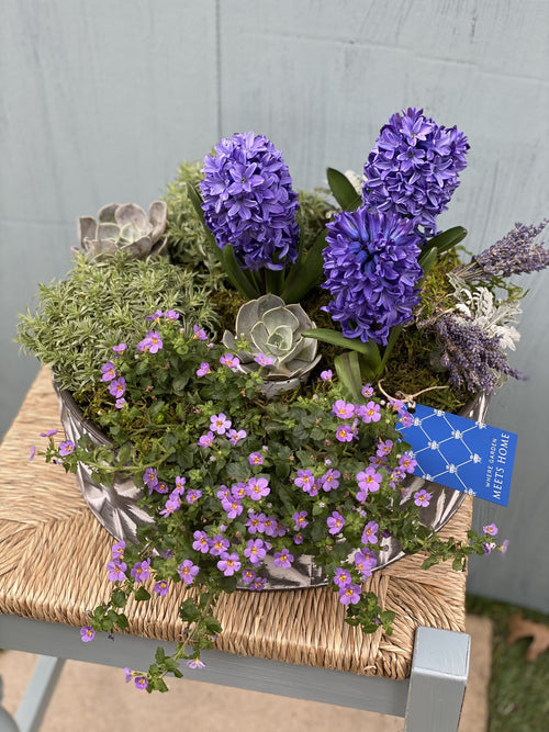 Farmhouse Style Seasonal Potted Blooms